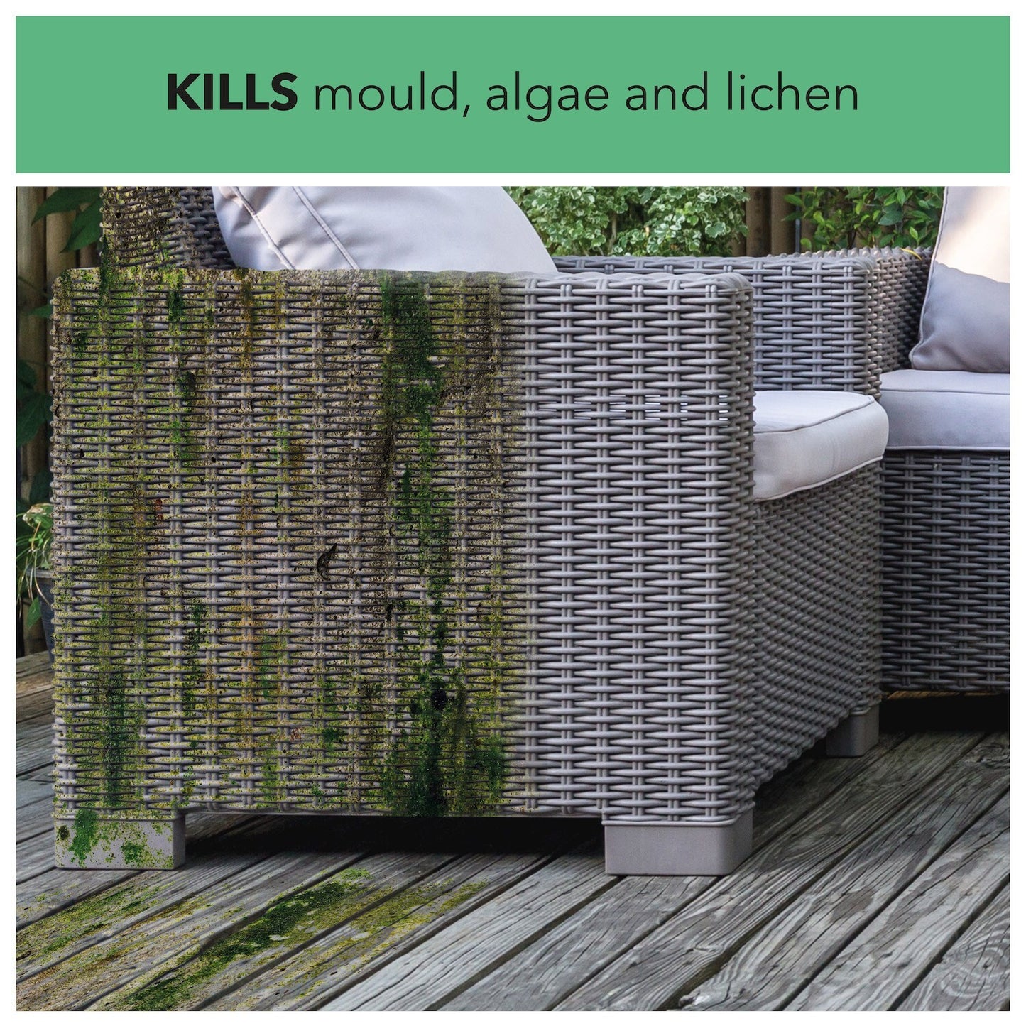 Spray and Leave 5L One Chem Ready to Use Kills Algae Mould Long Hose Trigger