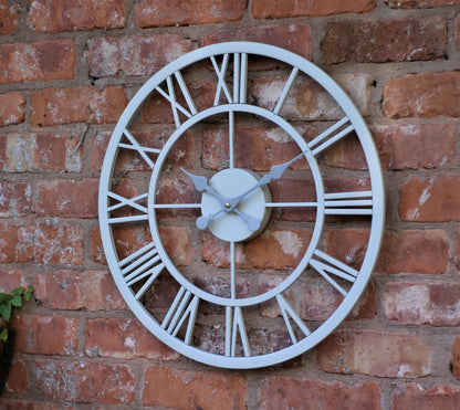 Garden Ornament Wall Clock Open Face Station Church Tower Clock Indoor Outdoor