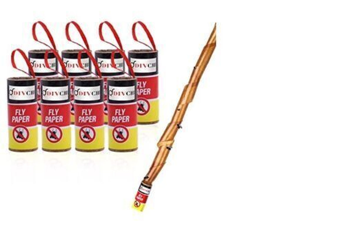 PACK of FLY TRAP CATCHER INSECT KILLER CLEAR DOUBLE SIDED STRIP