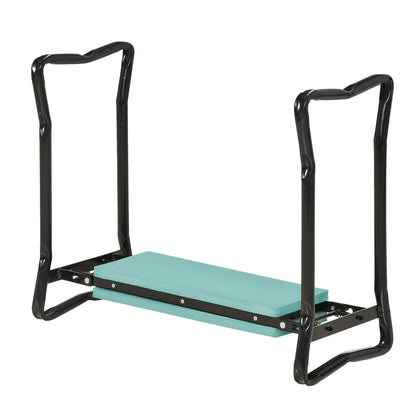 Garden Kneeler 2 in 1 Ergonomic Design Knee Pad Support Bench Foldable, Green