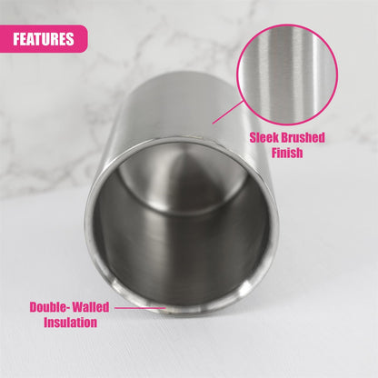 Champagne Bottle Ice Cooler Stainless Steel Double Walled Brushed Wine Cooler