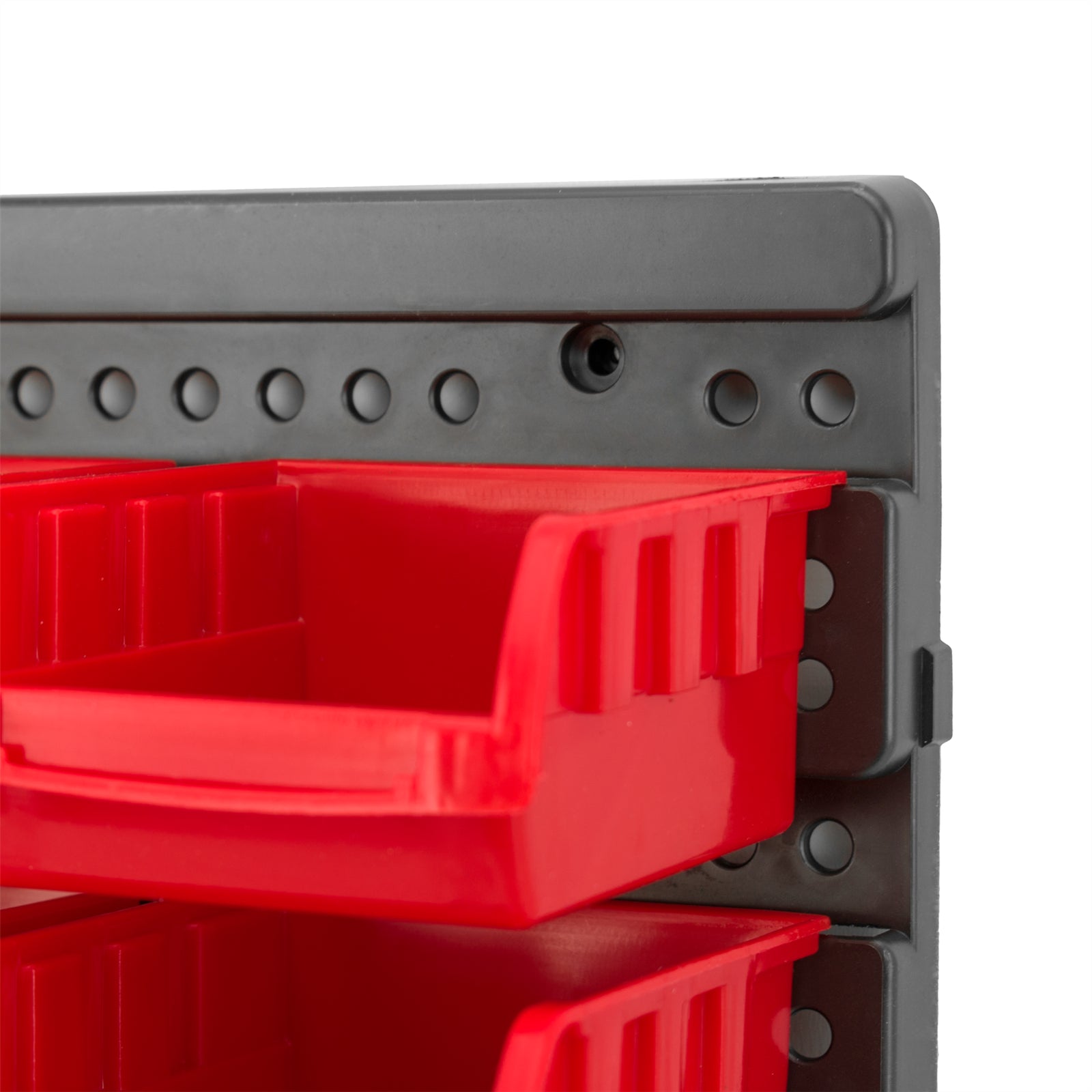 32 PC WALL MOUNTED GARAGE STORAGE BIN WORKSHOP ORGANISER RACK DIY TOOL BOXES