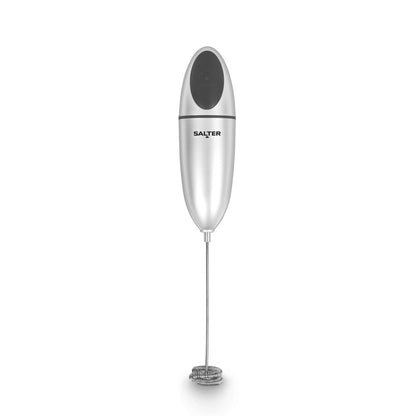 Salter Handheld Milk Frother Battery Operated Electric Whisk Double Coil