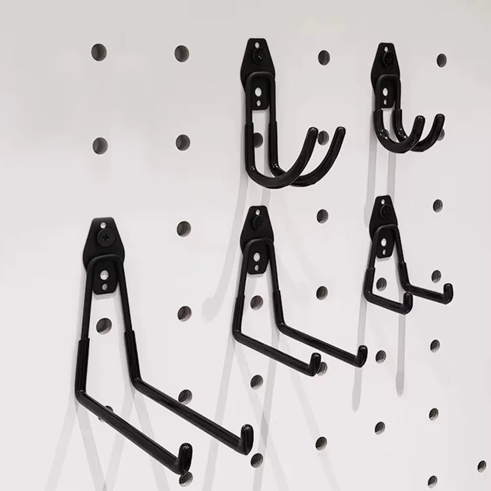 Garage Heavy Duty Metal Hook Organizer Steel Wall Mount Anti-Slip Bicycle Hanger Hooks Ladders Bulky Items Storage Garden Tool