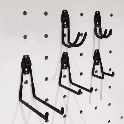 Garage Heavy Duty Metal Hook Organizer Steel Wall Mount Anti-Slip Bicycle Hanger Hooks Ladders Bulky Items Storage Garden Tool