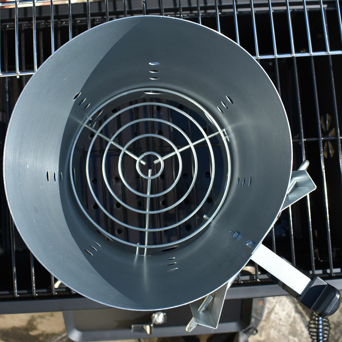 OUTDOOR CHARCOAL BBQ CHIMNEY STARTER QUICK START LIGHTER BURNER COAL FUEL