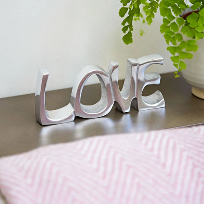 Recycled Metal Love Sign