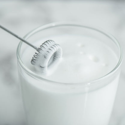 Salter Handheld Milk Frother Battery Operated Electric Whisk Double Coil