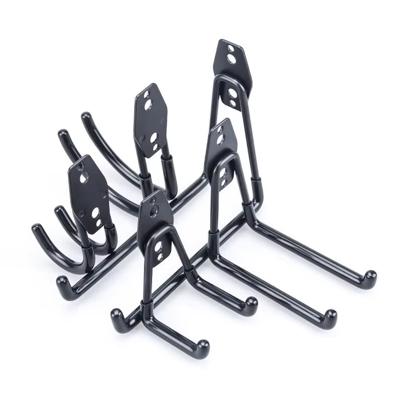 Garage Heavy Duty Metal Hook Organizer Steel Wall Mount Anti-Slip Bicycle Hanger Hooks Ladders Bulky Items Storage Garden Tool