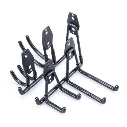 Garage Heavy Duty Metal Hook Organizer Steel Wall Mount Anti-Slip Bicycle Hanger Hooks Ladders Bulky Items Storage Garden Tool