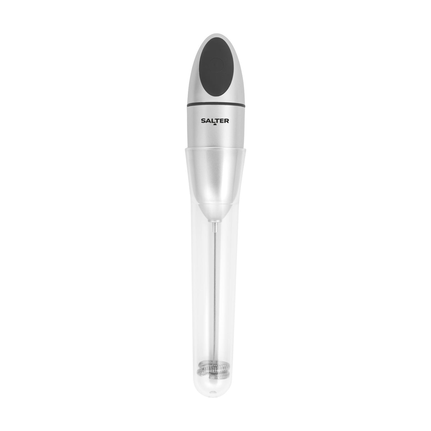 Salter Handheld Milk Frother Battery Operated Electric Whisk Double Coil