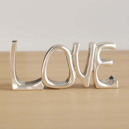 Recycled Metal Love Sign