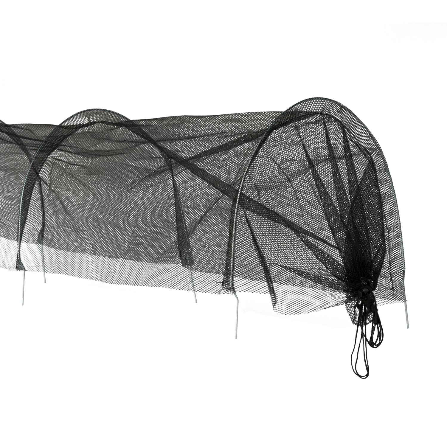 KCT BLACK GARDEN NET POLY GROW TUNNEL PLANT FRUIT CLOCHE VEG PROTECTION MESH 3M