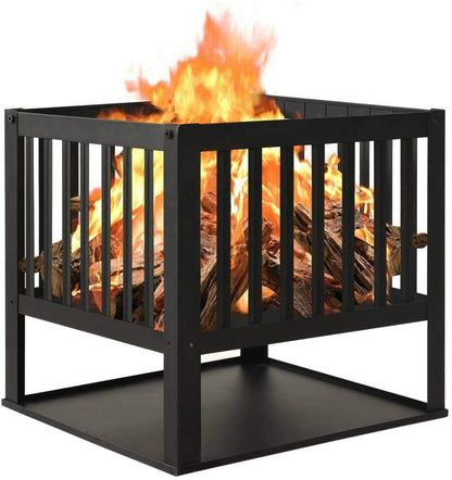 OUTDOOR FIRE PIT GARDEN FIRE PIT CAMPING PATIO HEATER LARGE LOG BURNER BBQ